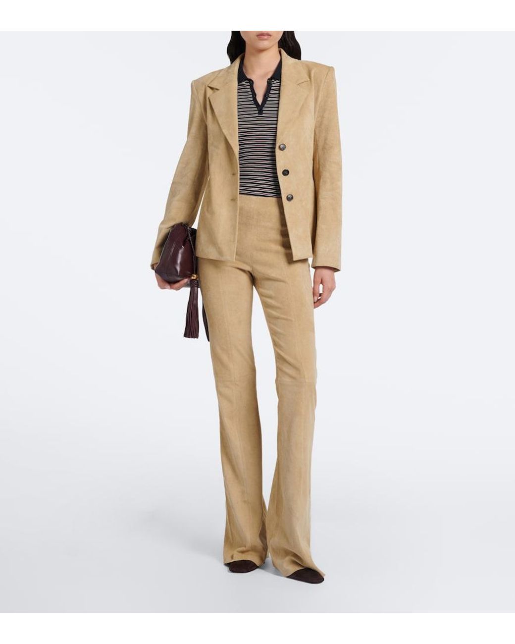 Stouls Natural Helly Suede Blazer