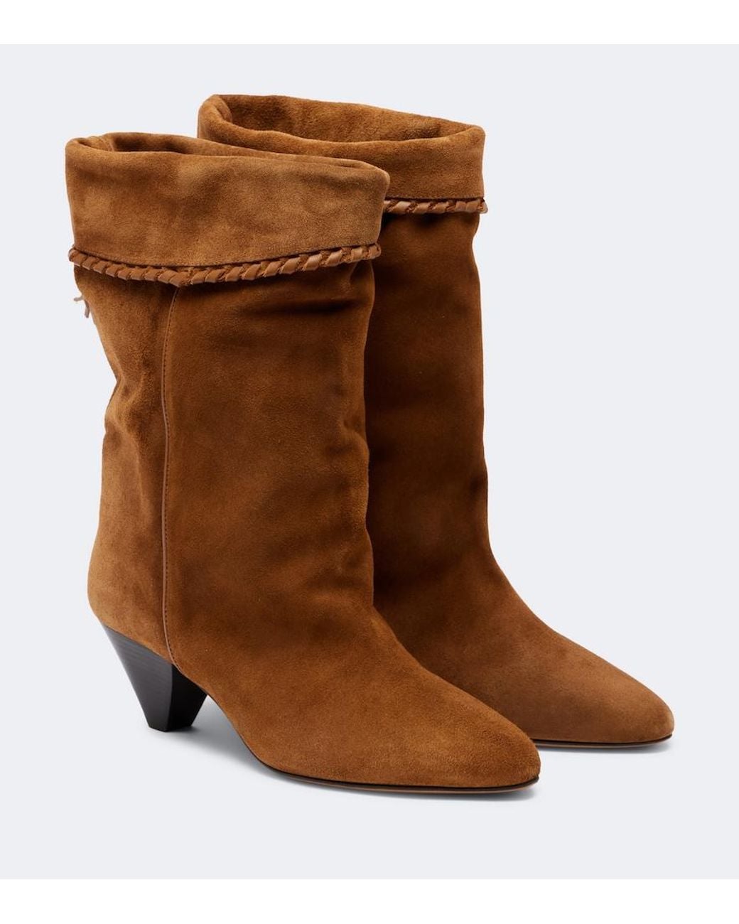 Isabel Marant Brown Dalby Suede Ankle Boots