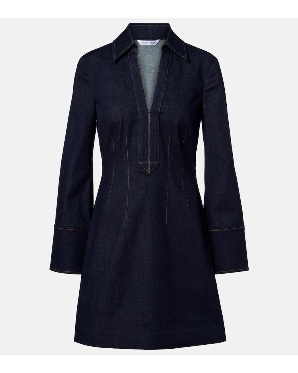 Veronica Beard Blue Raymond Denim Minidress