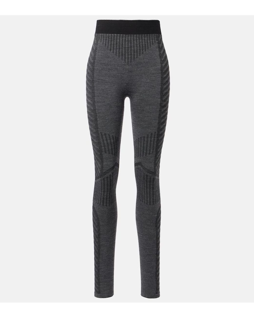 Fusalp Gray Seamela High-Rise Technical Leggings