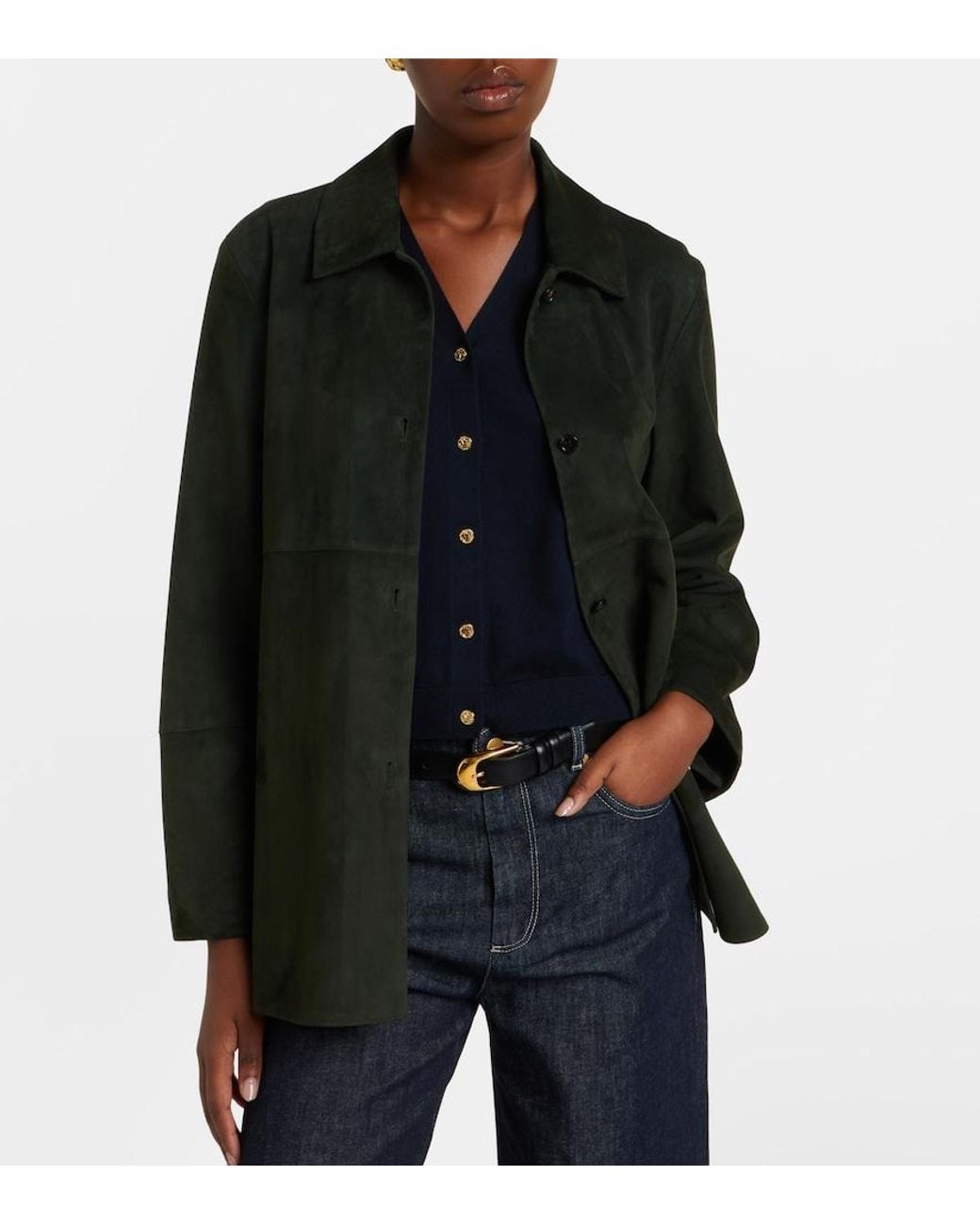 Max Mara Blue Cotton And Silk Vest