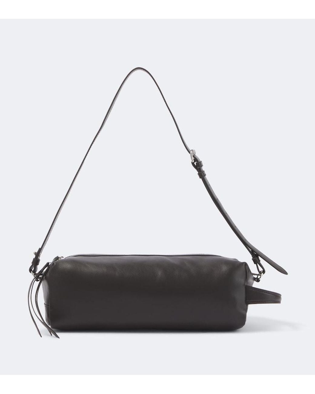 Lemaire Black Care Leather Shoulder Bag for men