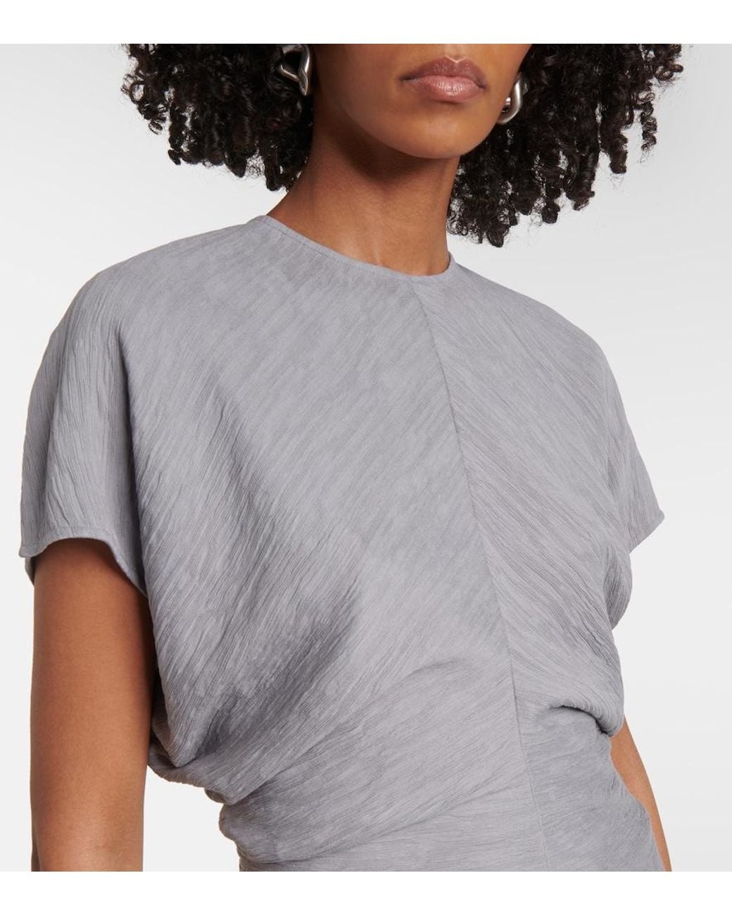 Top Drapeado Totême de color Gray