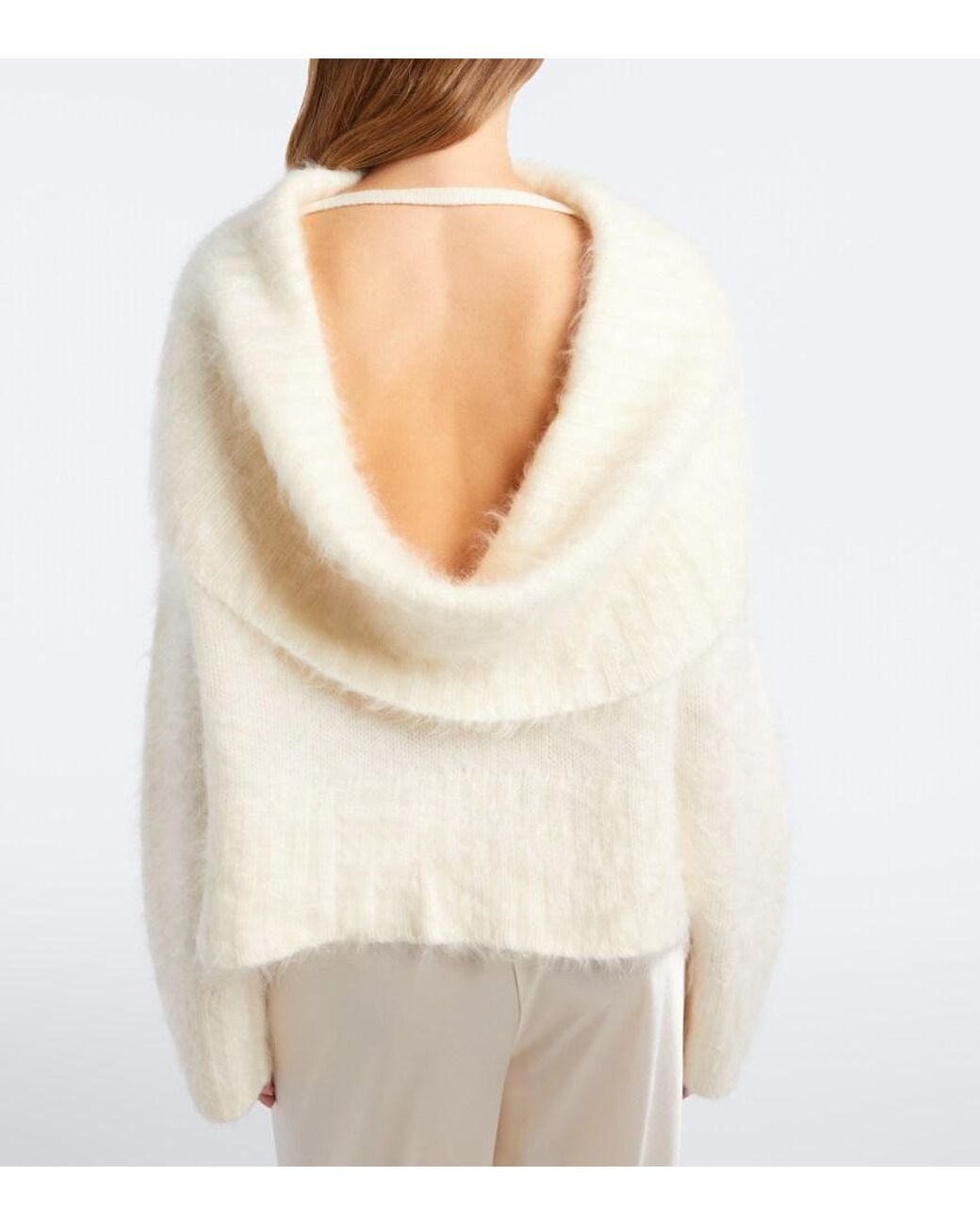 Joseph White Belper Caped Cashmere Sweater