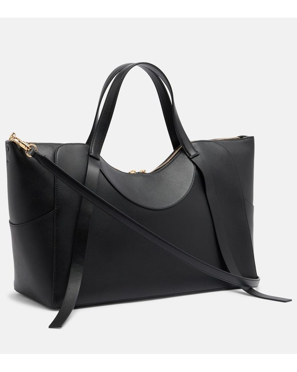 Givenchy Black The Snatch Large Leather Tote Bag