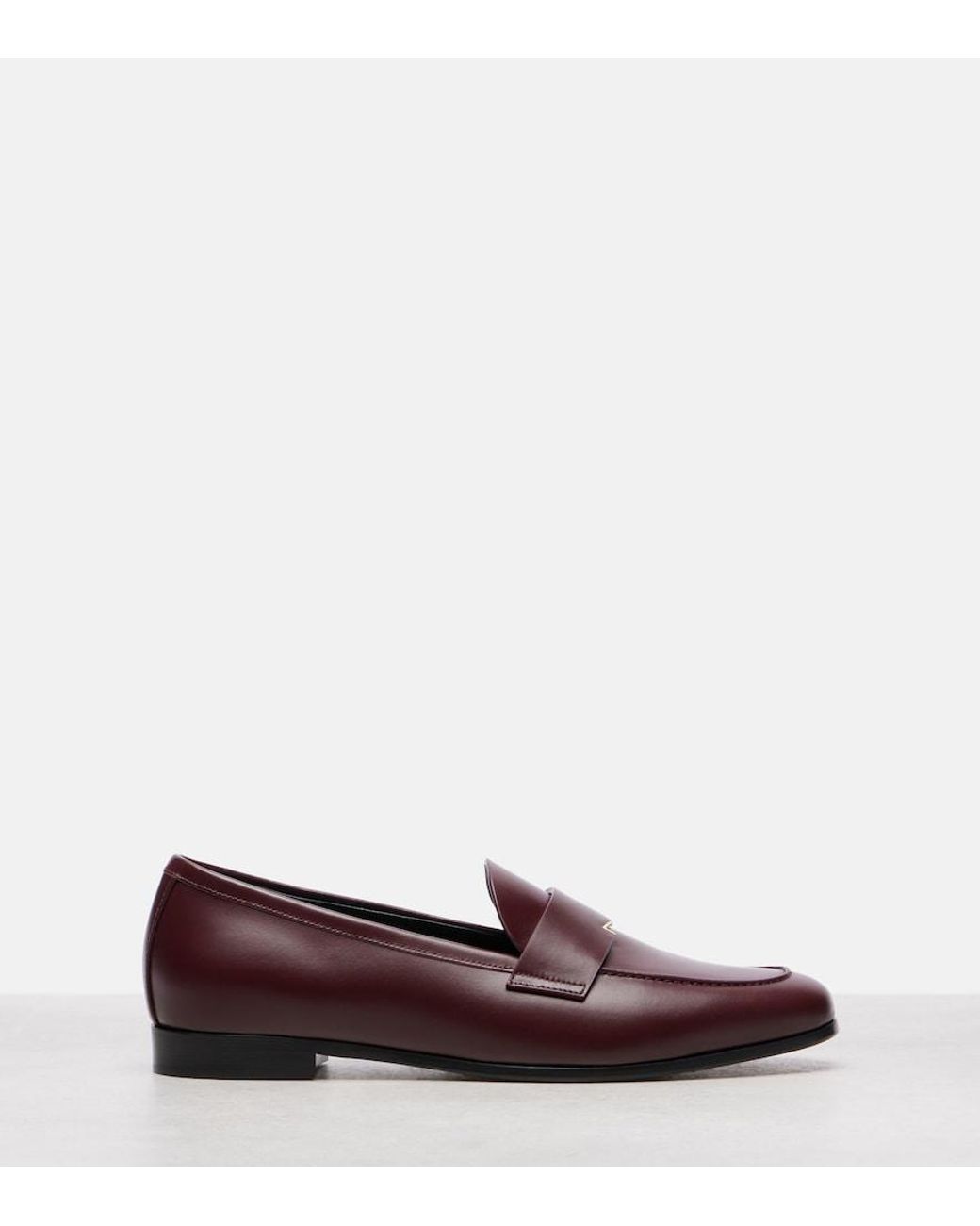Max Mara Purple Leather Mocassins