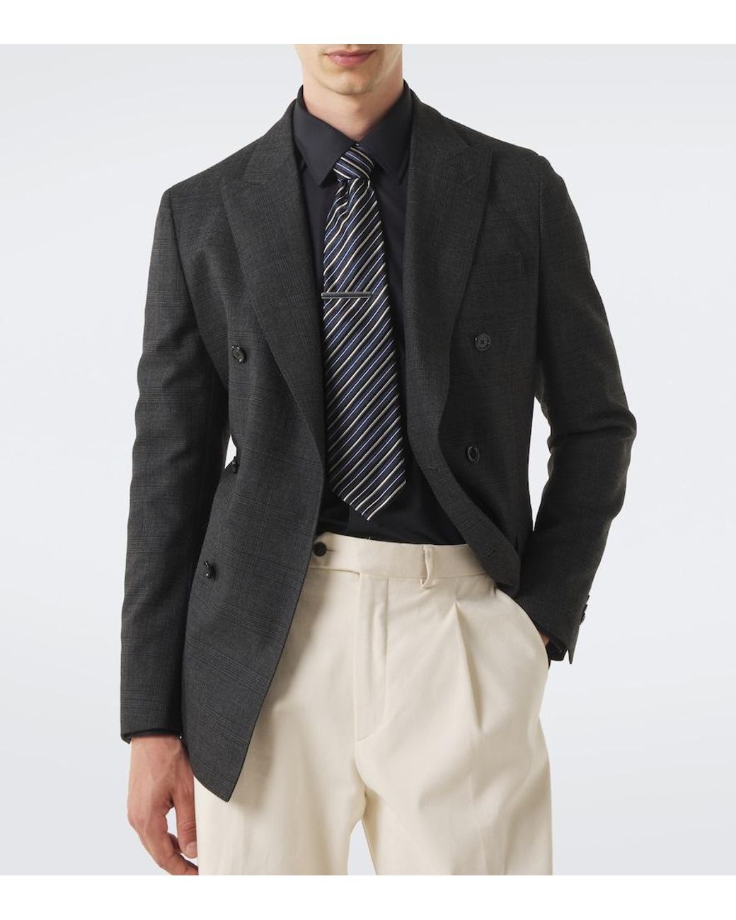 Charvet Blue Cotton Poplin Shirt for men