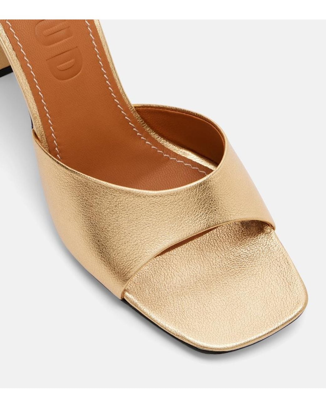 Staud Natural Sloane Leather Mules