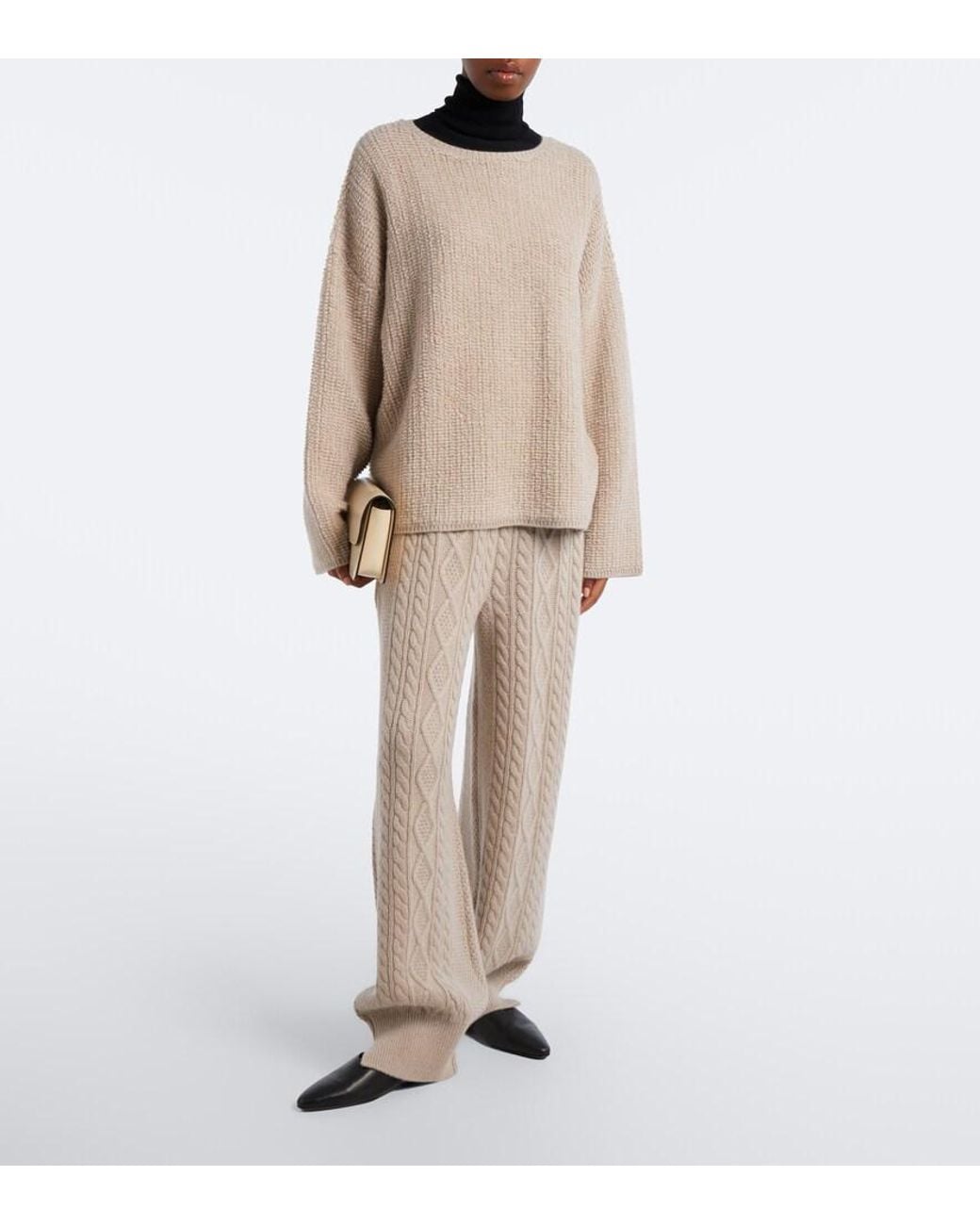 Lisa Yang Natural Elsa Cashmere Sweater