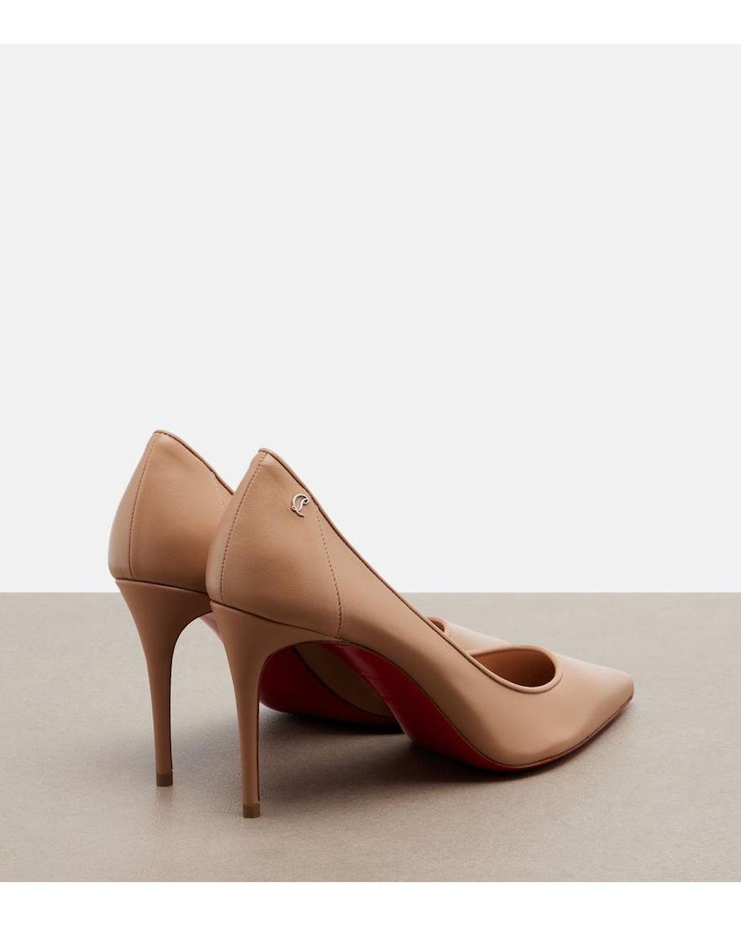 Christian Louboutin Brown Sporty Kate Leather Pumps