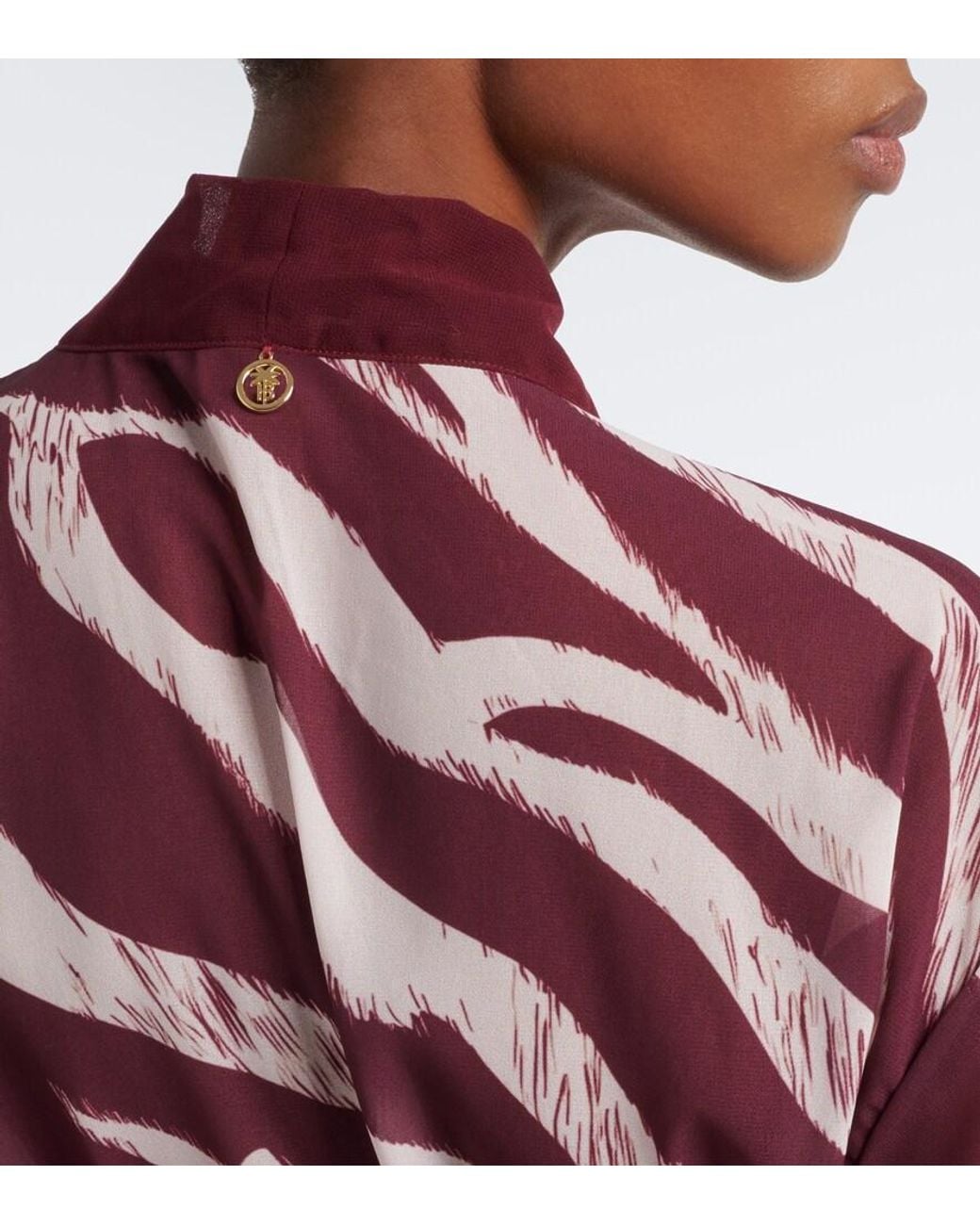 Bananhot Red Jim Zebra-Print Beach Cover-Up