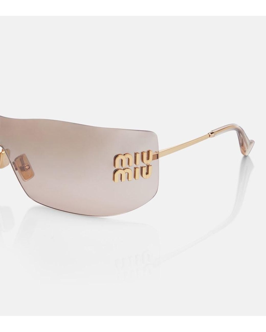 Miu Miu Natural Aube Shield Sunglasses