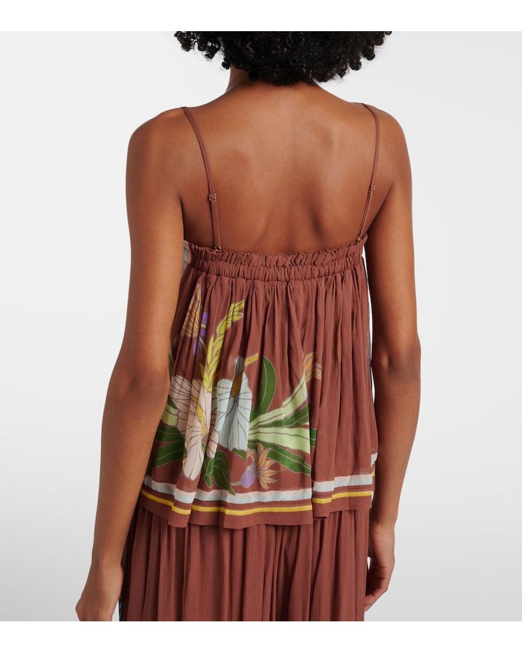 ALÉMAIS Brown Alfie Floral Top