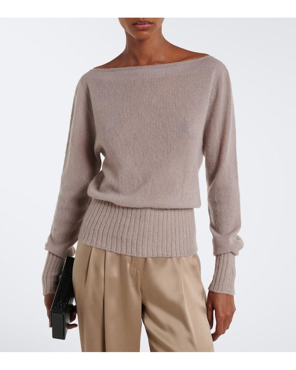 Tom Ford Natural Cashmere And Silk-Blend Sweater