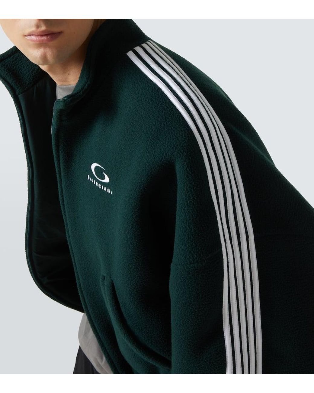 25新作 バレンシアガ LOOP SPORTS ICON ラージ ジャケット ホワイト の ウィメンズ Loop Sports Icon Tracksuit ジャケット