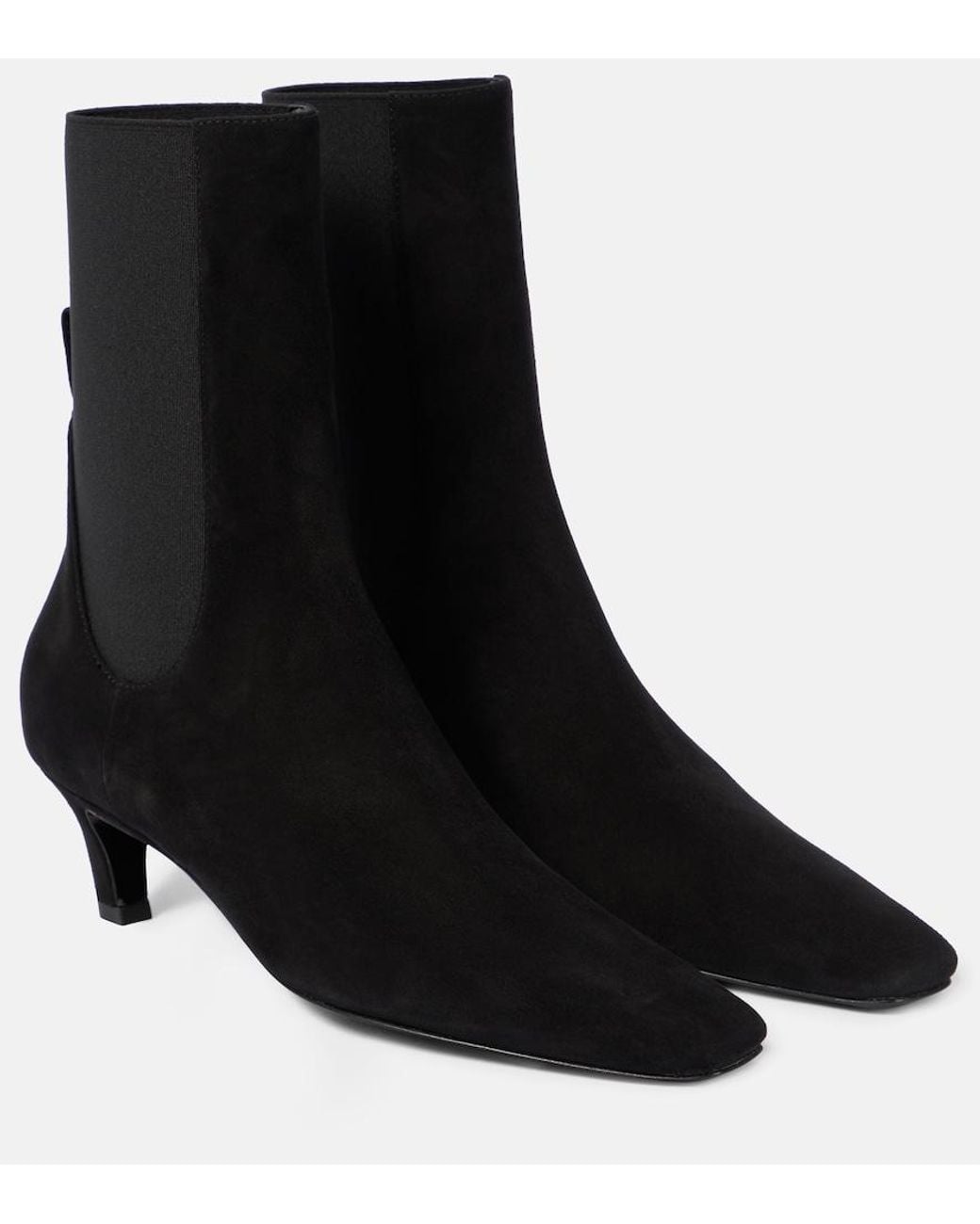 Totême Black 50 Suede Ankle Boots