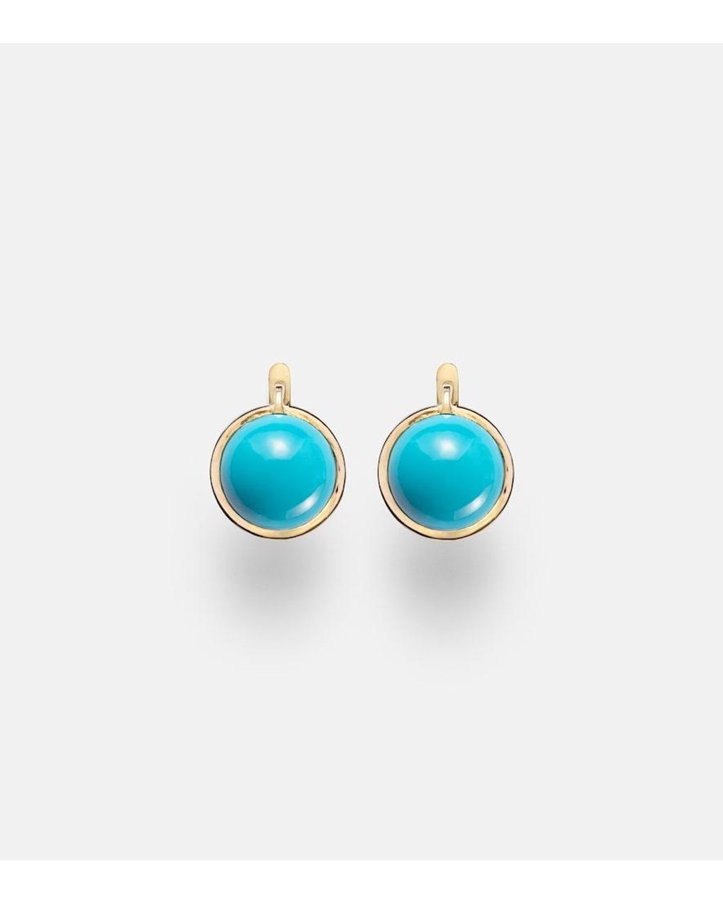 Ileana Makri Blue Eye 14Kt Earrings With