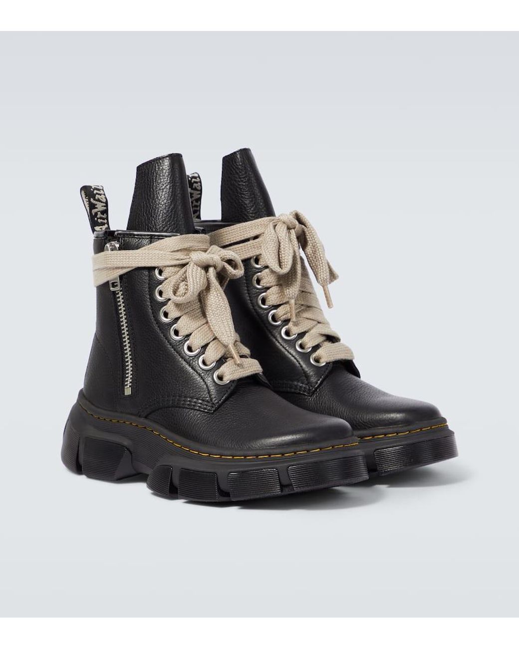 Rick Owens X Dr. Martens 1460 Dmxl Jumbo Lace Leather Boots in