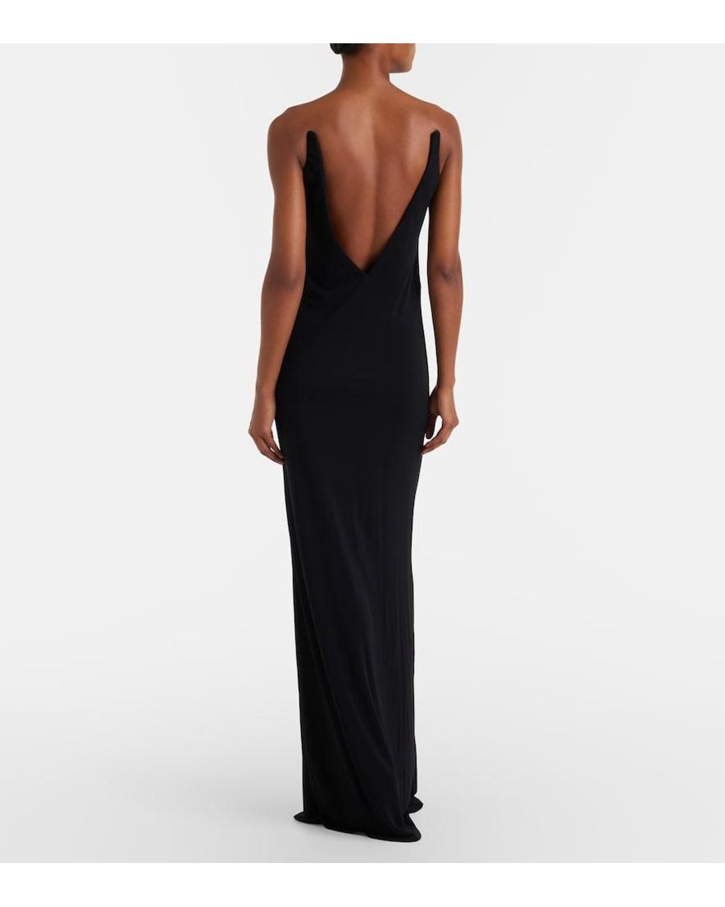 Tom Ford Black Impossible Crepe Jersey Gown