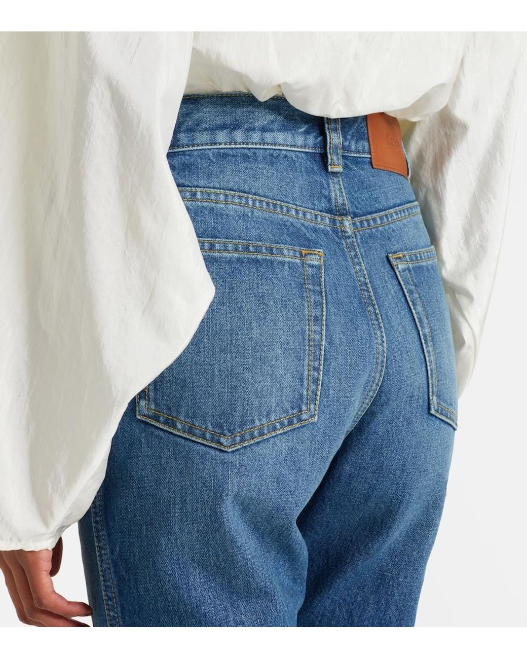 Chloé Blue Capri Jeans