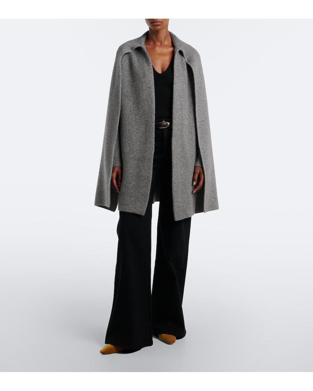 Vince Gray Wool And Cashmere Blend Cardigan