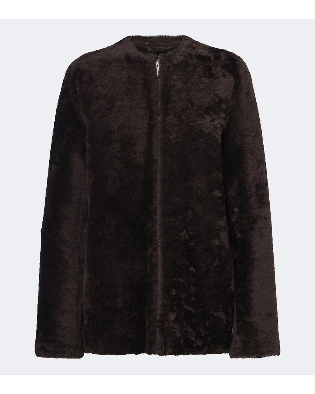 Totême Black Shearling Jacket
