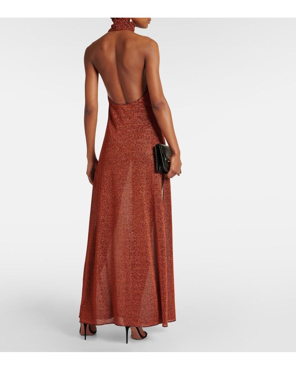 Oseree Purple Lumiere Maxi Dress