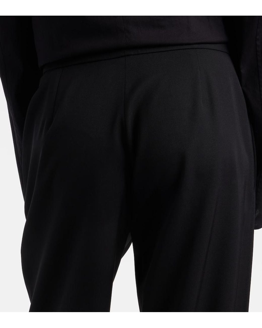 Gucci Black Wool Wide-Leg Pants