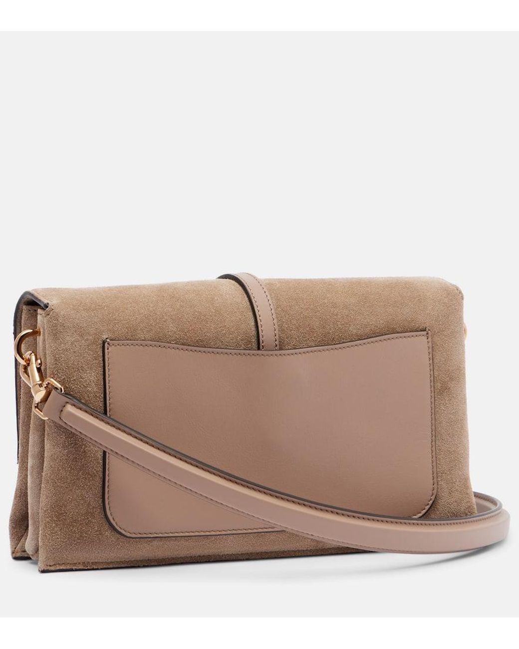 Tod's Brown Schultertasche T Timeless Mini Aus Veloursleder