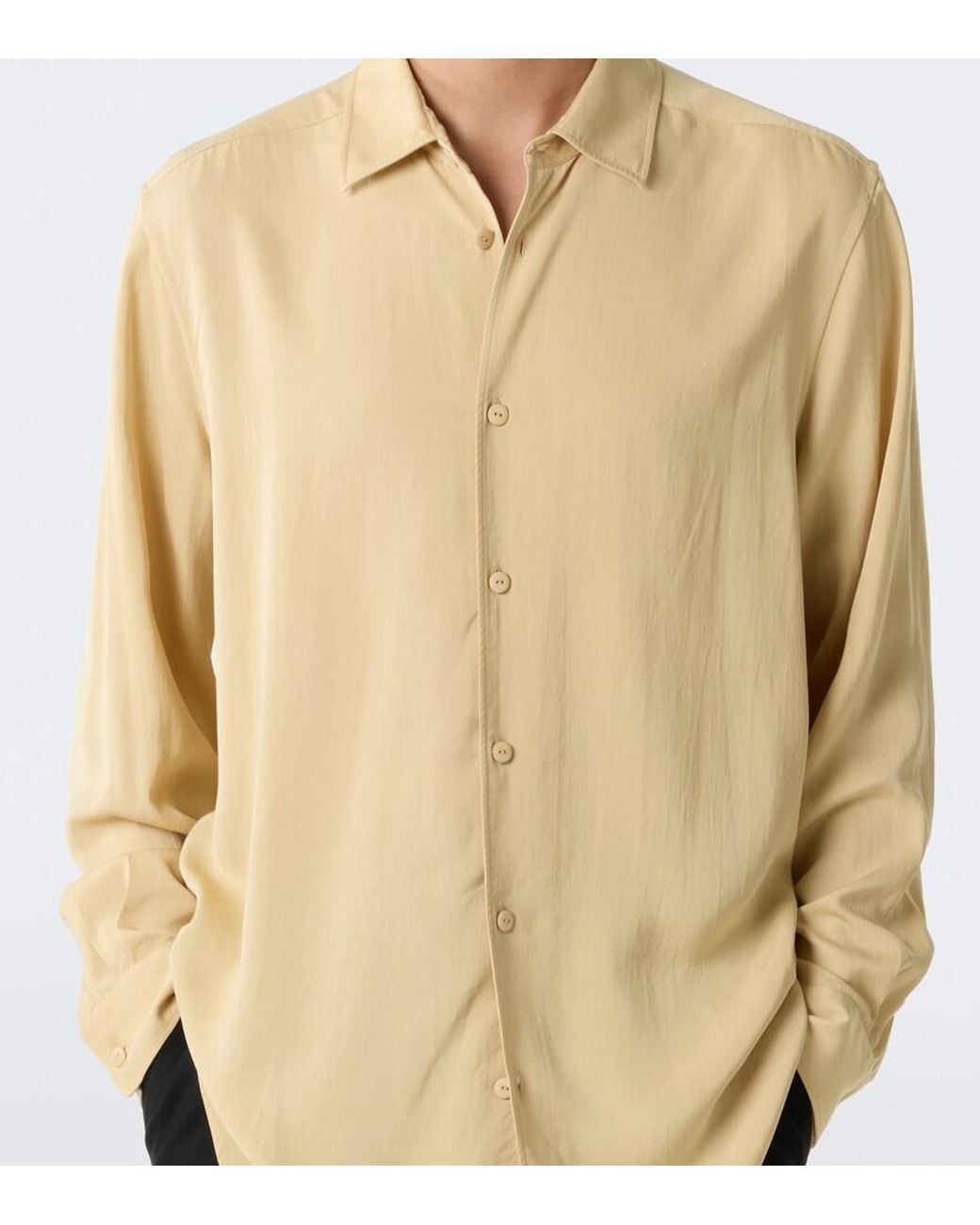 The Row Natural Victor Silk Shirt for men