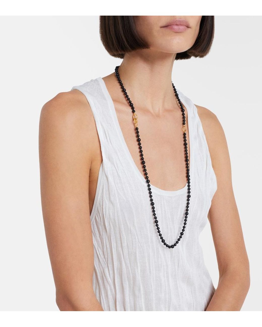 Totême  White Pleated Midi Dress