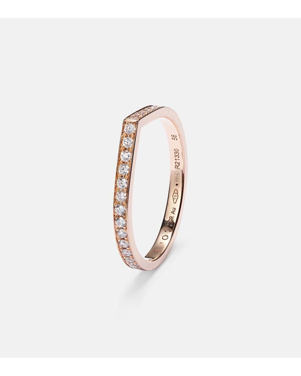 Repossi Metallic Antifer 18Kt Rose- And Diamond Ring