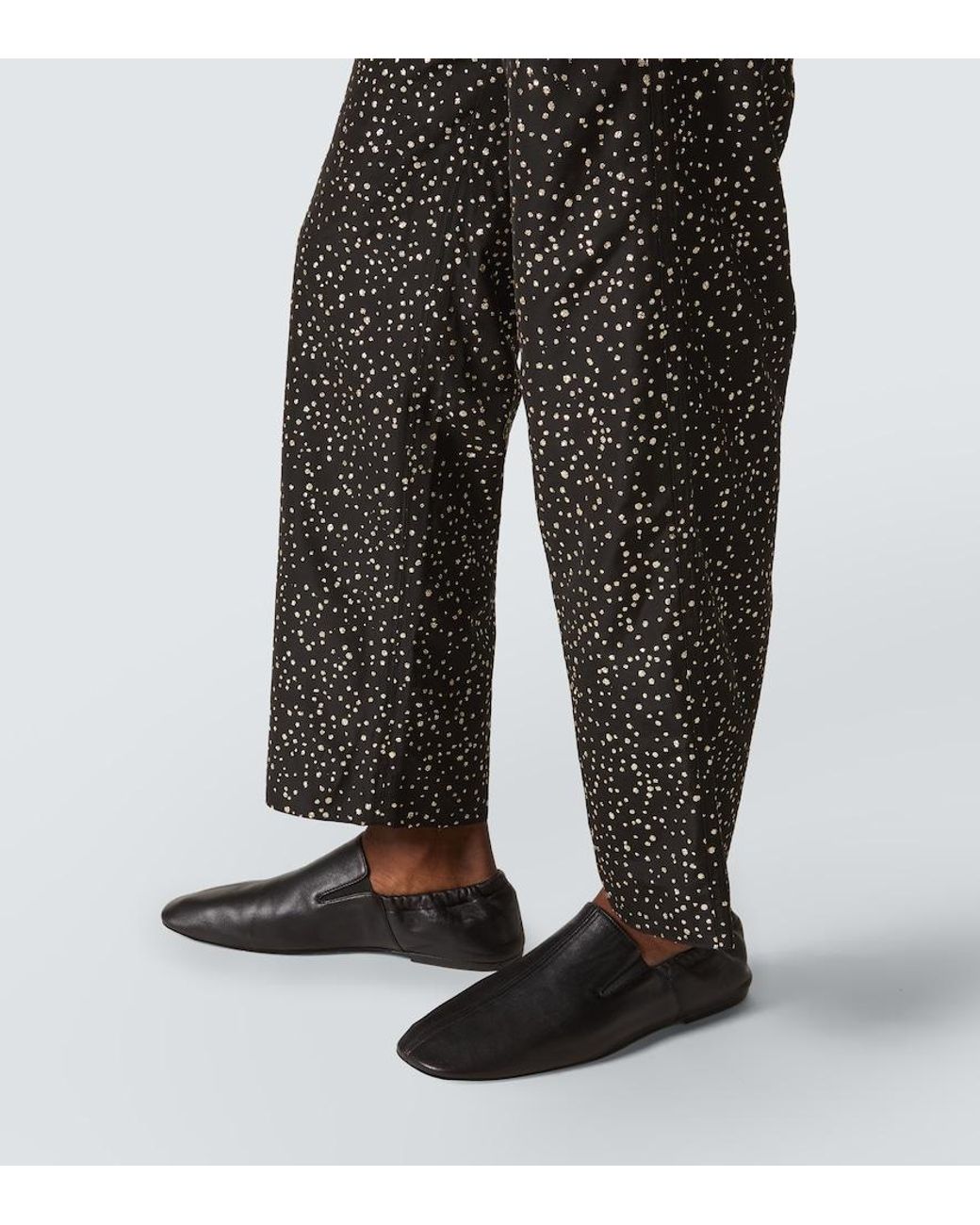 Bode Black Glitter Faille Straight Pants for men