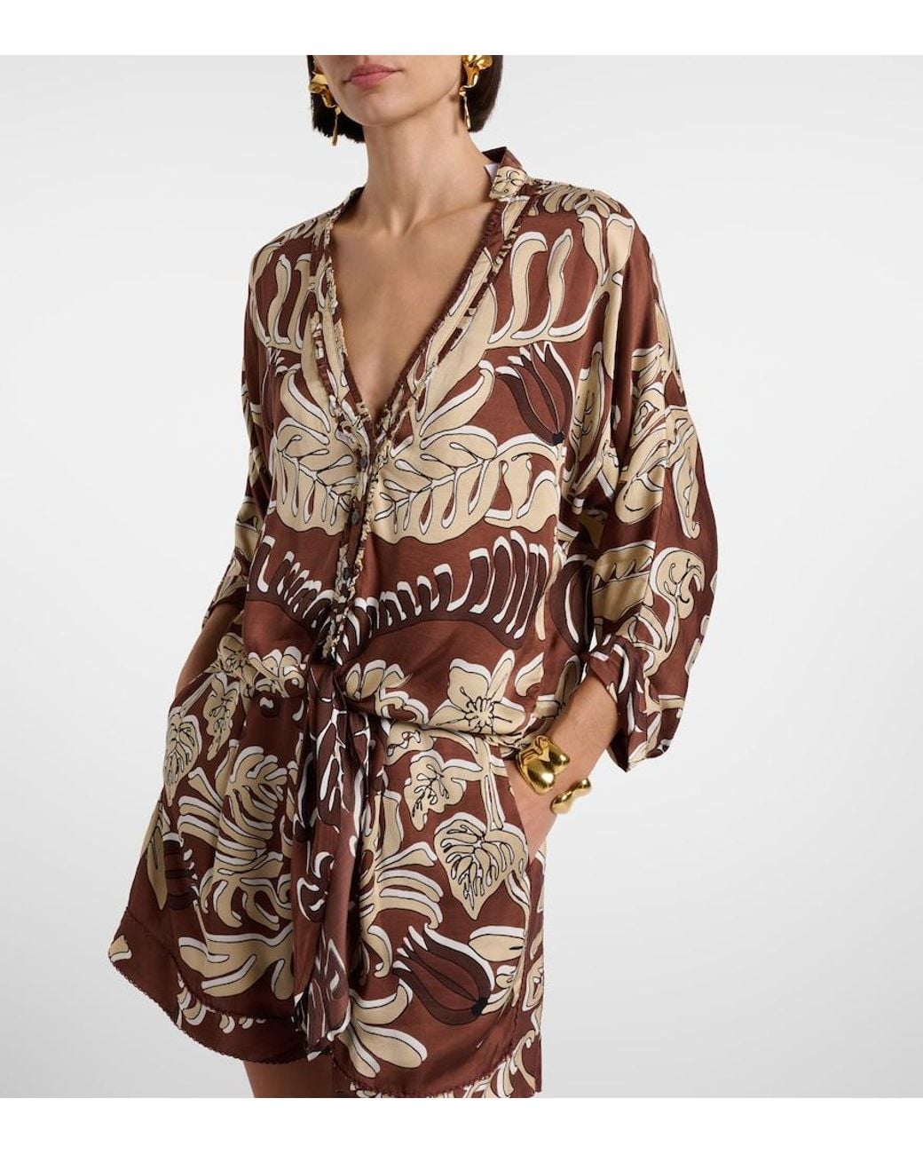 Poupette Pink Azia Printed Top