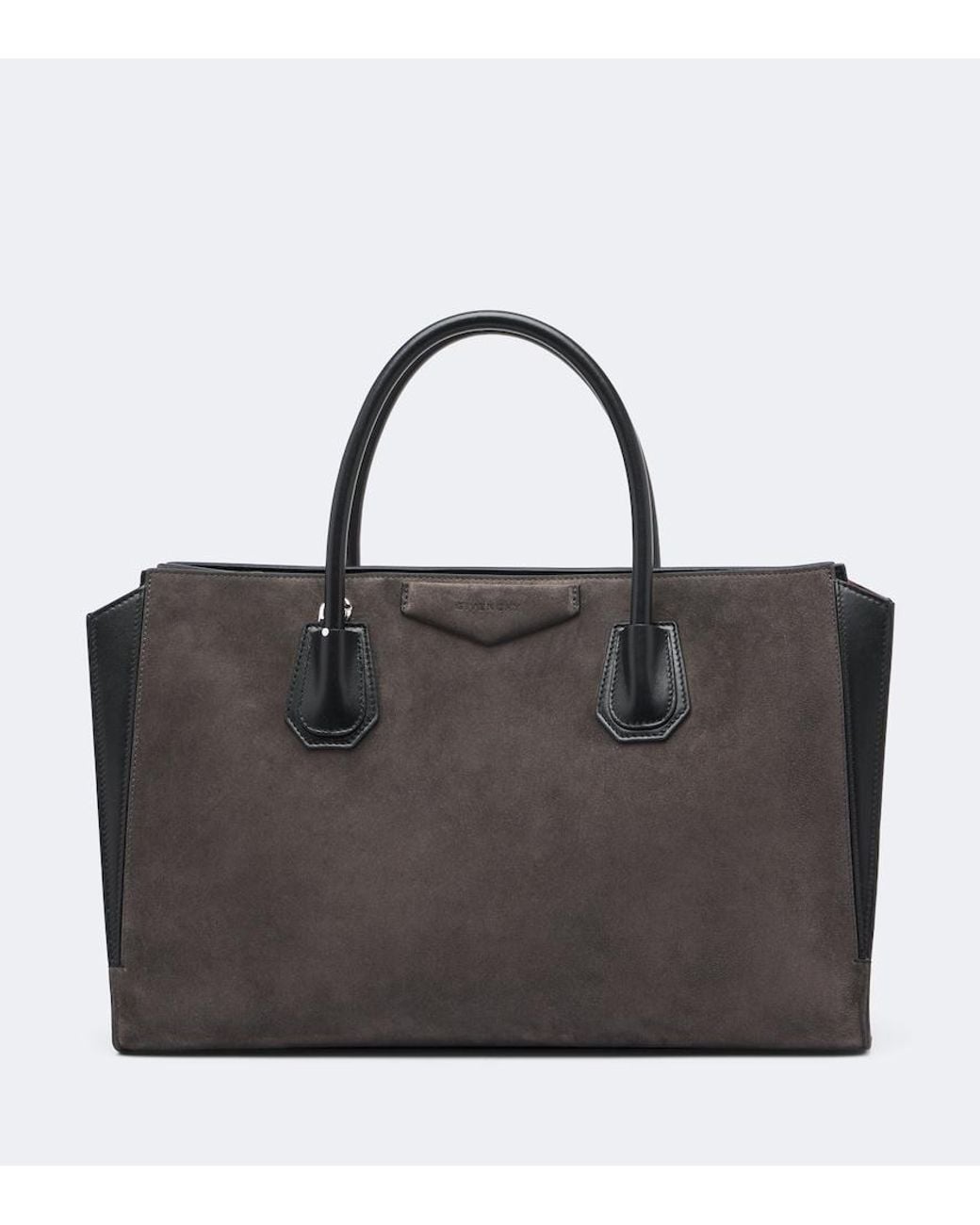Givenchy Black Antigona Catchall Medium Suede Tote Bag
