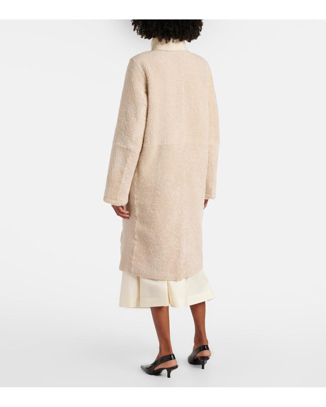 Totême Natural Shearling Coat