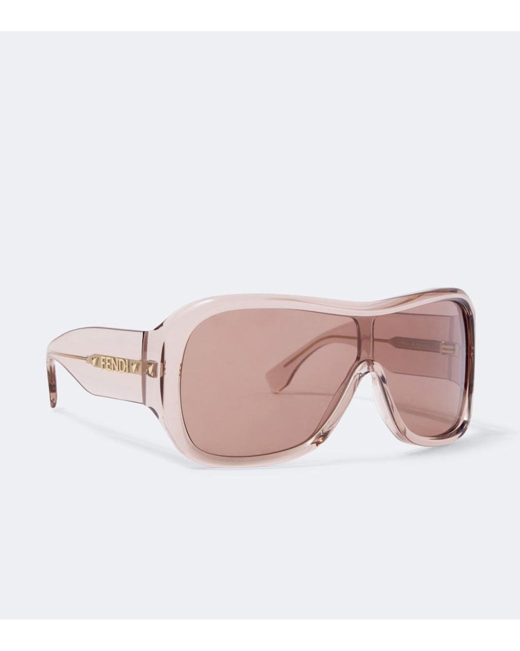 Fendi Shield-Sonnenbrille Screen in Pink für Herren