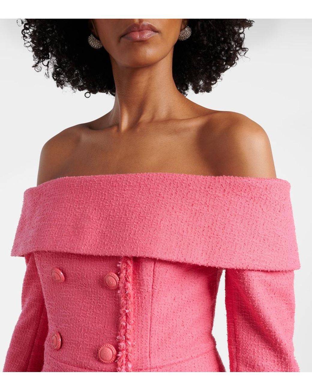 Rebecca Vallance Pink Montana Crepe Minidress