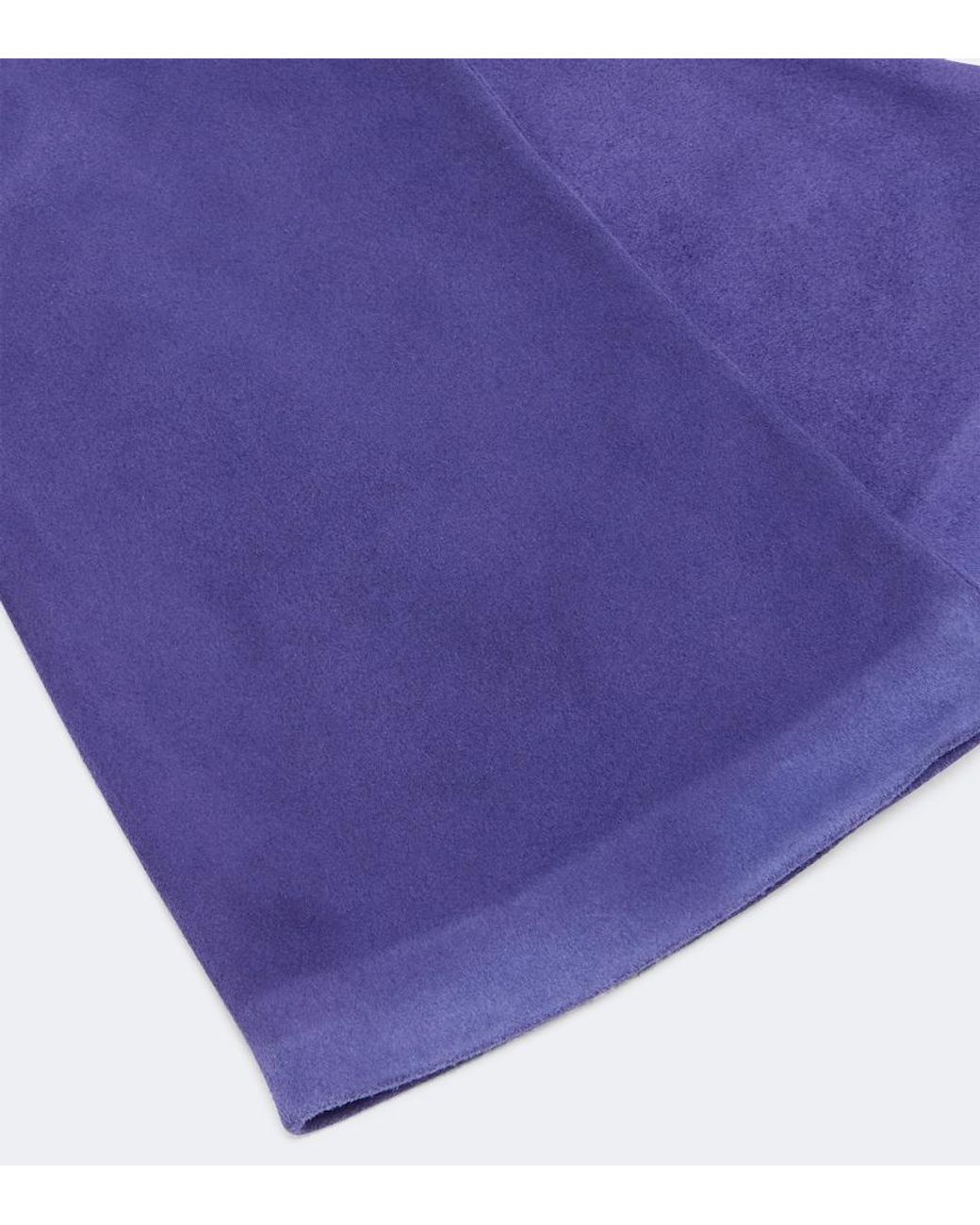Khaite Purple Remo Suede Gloves