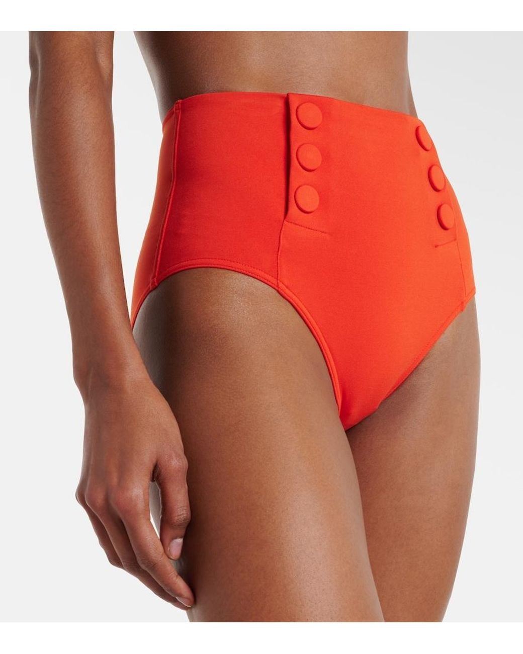 Eres Red Flaneuse High-Rise Bikini Bottoms