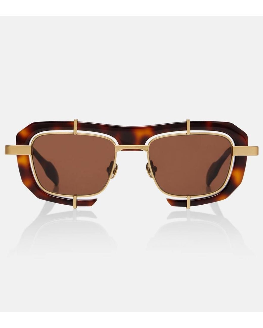 J.W. Anderson Brown Rectangular Sunglasses