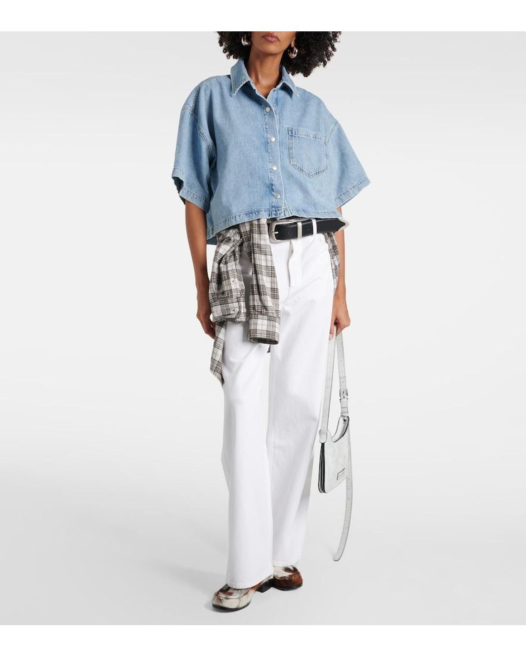 Agolde Blue Rona Box Shirt