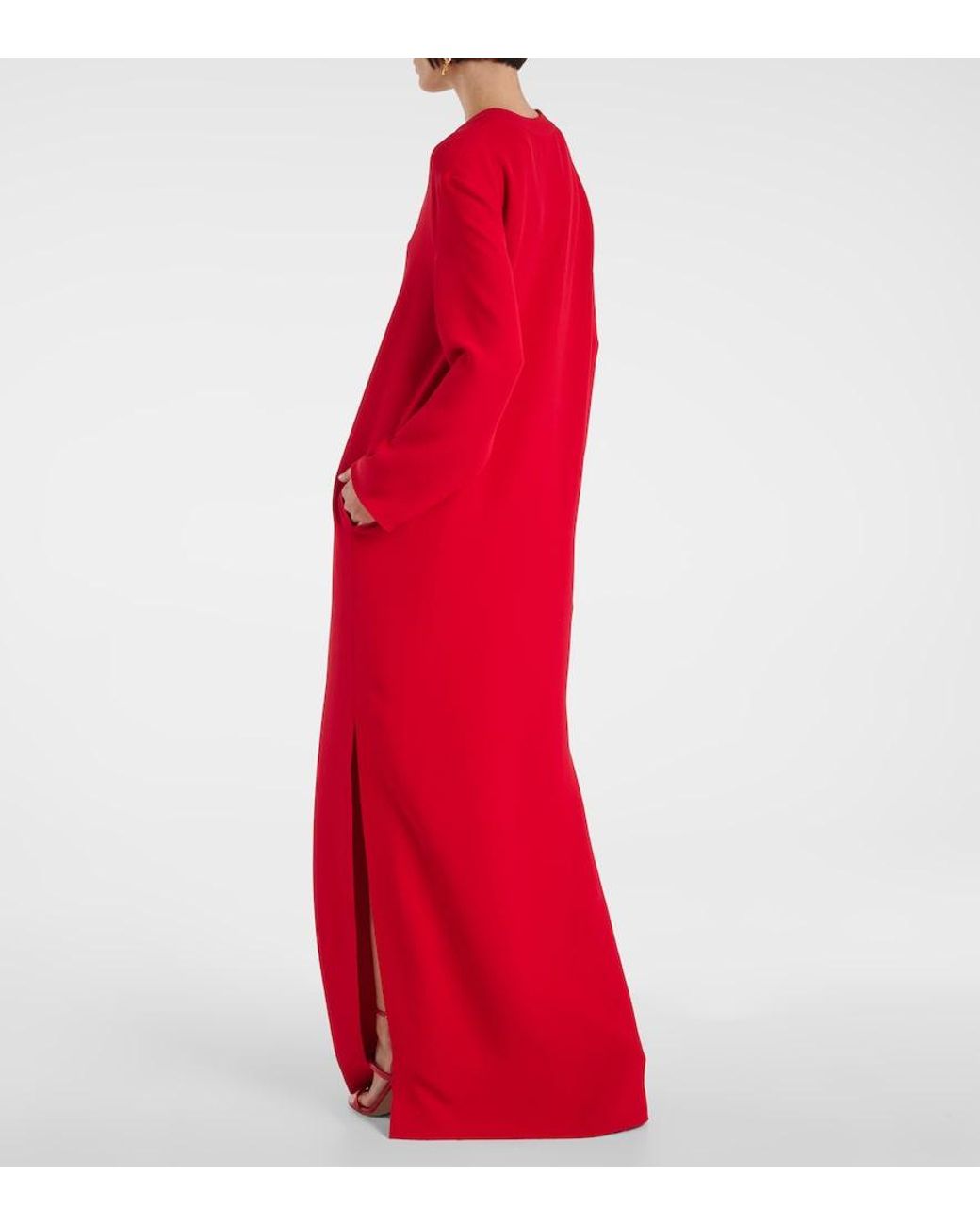 Valentino Red Silk Gown