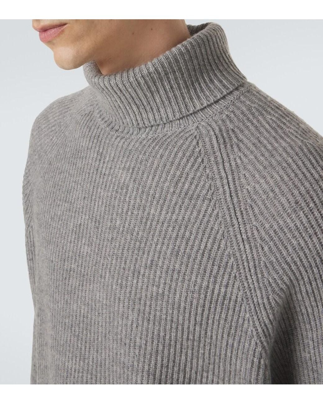 Gabriela Hearst Gray Wigman Turtleneck Sweater for men