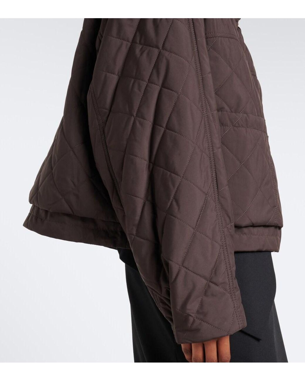 Loewe Black Double L Quilted Cropped Jacket
