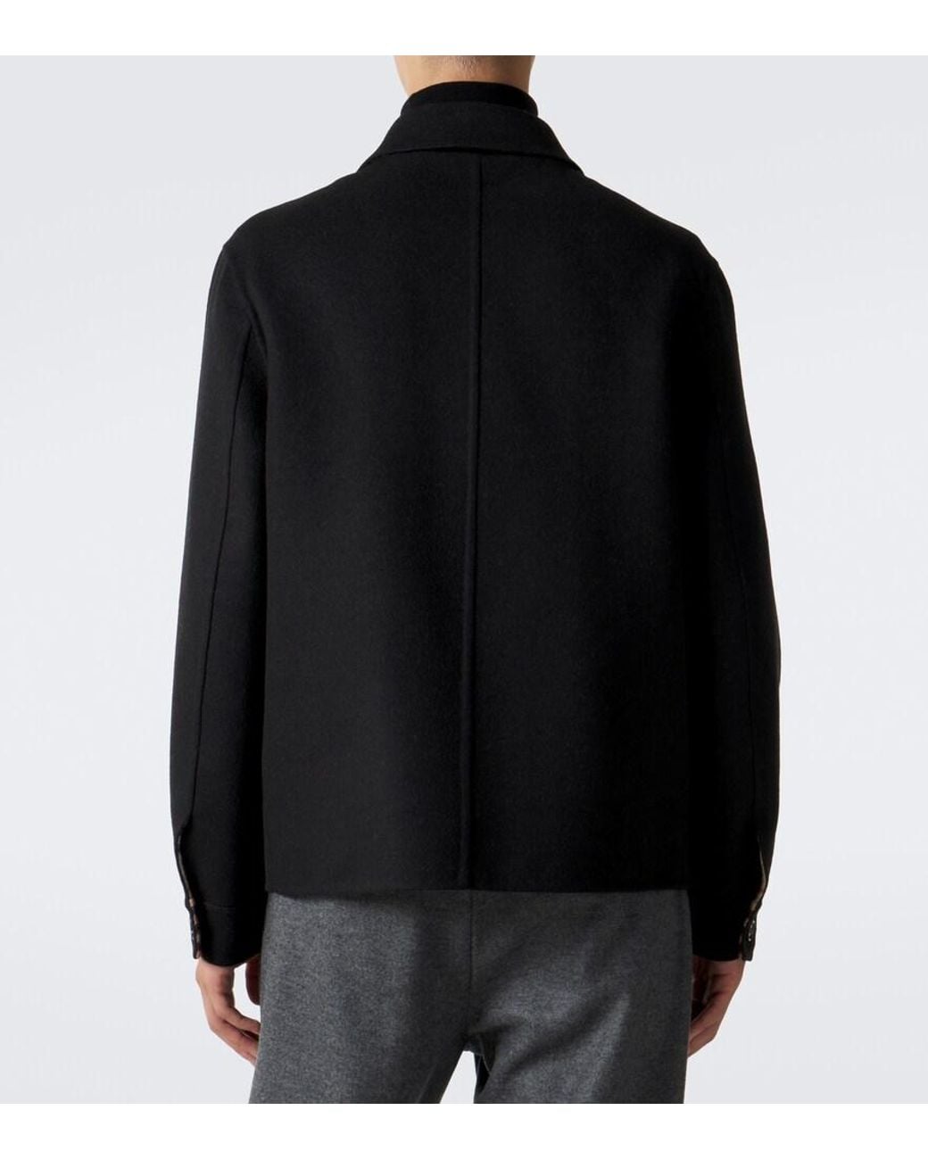 Burberry Black Wool Jacket for men