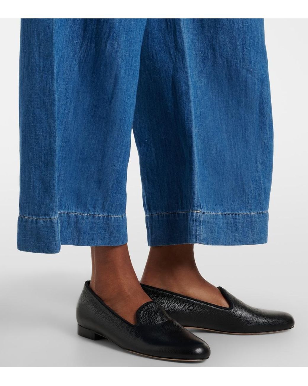 Max Mara Blue Astice Wide-Leg Jeans