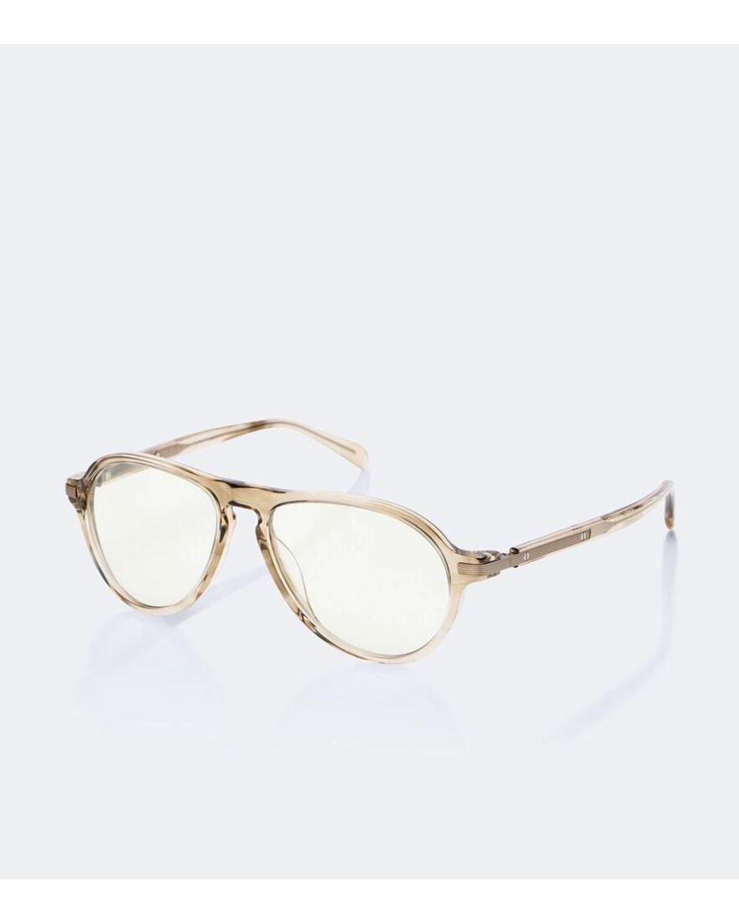 Brunello Cucinelli Metallic Sartorial Sunset Aviator Glasses