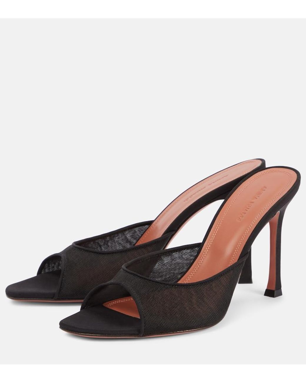 AMINA MUADDI Brown Alexa 95 Mesh Mules