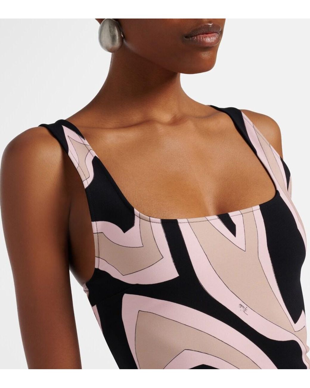 Emilio Pucci White Labirinto Jersey Minidress